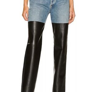 Agolde Pinch Waist leather jeans